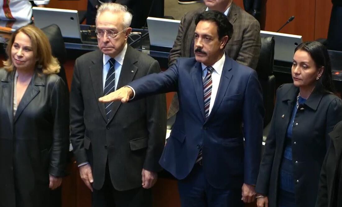 Con 70 votos a favor, 33 en contra y dos abstenciones fue ratificado Omar Fayad como embajador en el reino de Noruega Foto: Senado de la República