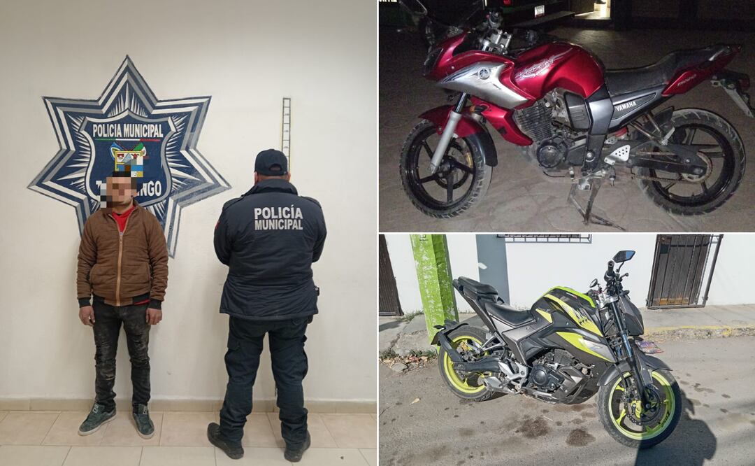 Recuperan dos motocicletas con reporte de robo en Tulancingo Foto: Especial