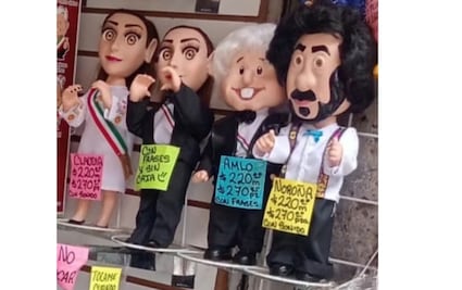 ¡Ya llegó, ya está aquí!; "Noroñitas parlante" se suma a los "Amlitos" y "Clauditas" en el Zócalo de la CDMX