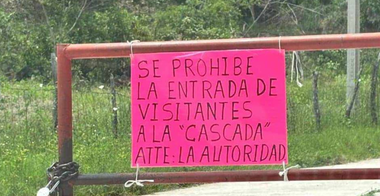 Autoridades comunales de Cochiscuatitla, Atlapexco, tomaron medidas drásticas al prohibir la entrada de visitantes a las cascadas de esa zona I Foto: Francisco Bautista