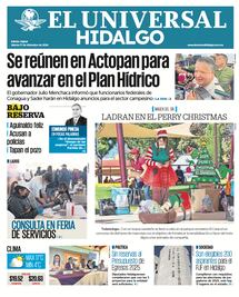 Portada El Universal Hidalgo 17/12/24
