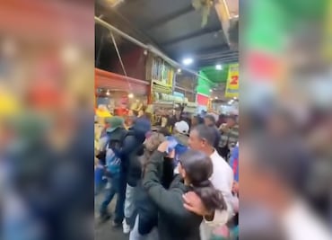 Detienen a presuntos carteristas en la Central de Abasto de Pachuca