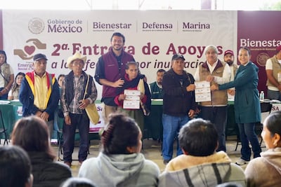 Concluye segunda entrega de apoyos del Bienestar en Hidalgo; más de 23 mil familias reciben recursos tras afectaciones por lluvias