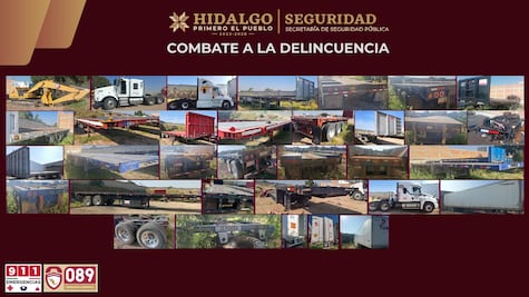 Cateo entre Mineral de la Reforma y Epazoyucan permite recuperar 33 vehículos robados