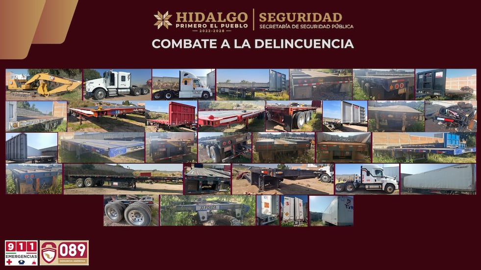 Cateo entre Mineral de la Reforma y Epazoyucan permite recuperar 33 vehículos robados