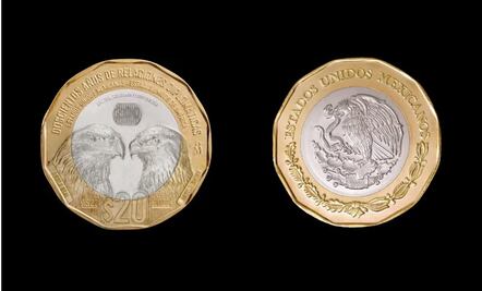 ¡Así es la nueva moneda de 20 pesos!
