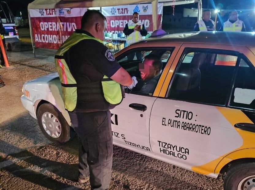 Despliegan operativo alcoholímetro en Tizayuca por Semana Santa | Foto: Especial