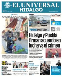 Portada El Universal Hidalgo 26/03/25