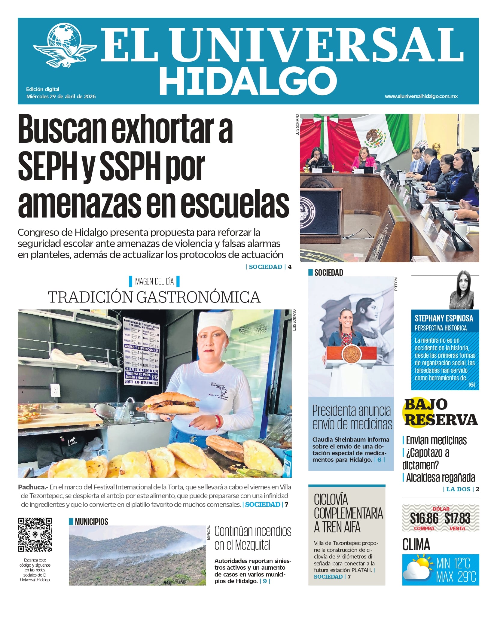 El Universal Hidalgo 29/04/26