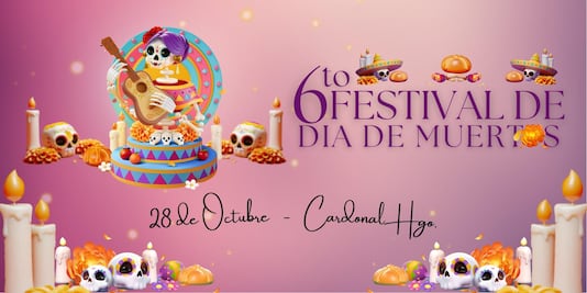 El Cardonal iluminará la noche con en el sexto Festival de Día de Muertos