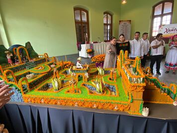 Huejutla se alista para vivir el Xantolo 2025 con un monumental escenario en honor a los fieles difuntos