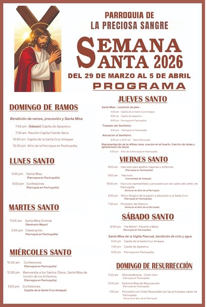 Pachuquilla se prepara para una intensa Semana Santa con actos litúrgicos y representaciones tradicionales | Cortesía