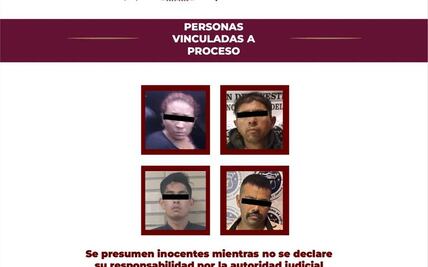 Vinculan a proceso a cuatro personas por feminicidio en Mineral de la Reforma