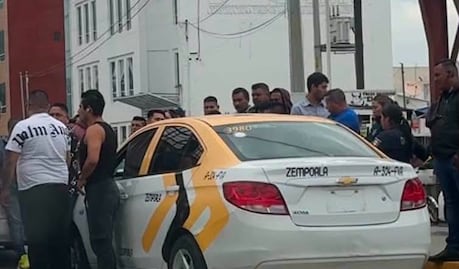 Taxistas protagonizan riña en Pachuca; Semot sanciona a operadores y asegura unidades