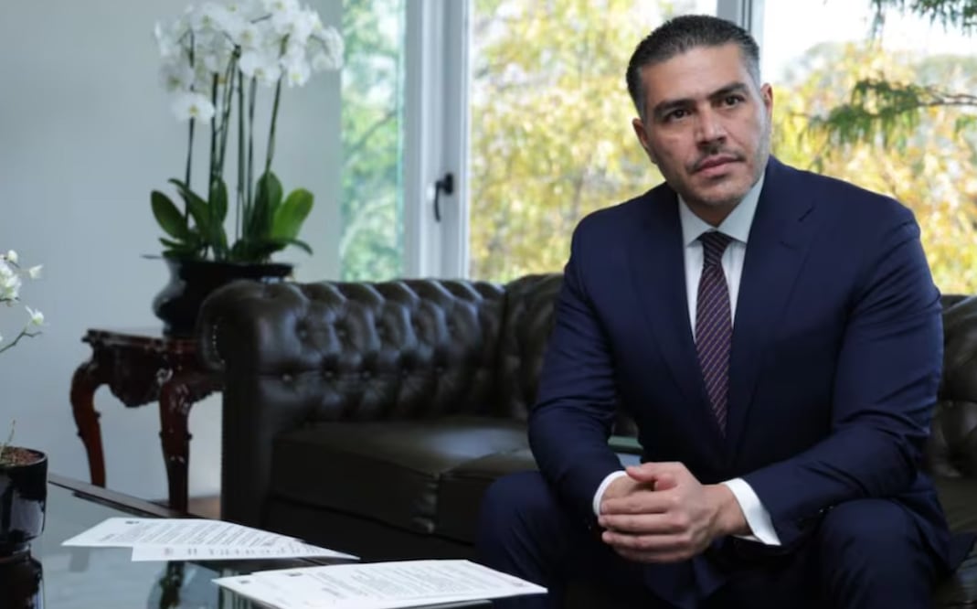 Entrevista con Omar García Harfuch, secretario de Seguridad y Protección Ciudadana, en las oficinas de la SSPC. Foto: Fernanda Rojas/ EL UNIVERSAL