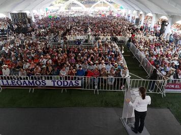 Claudia Sheinbaum asegura que México será el país más democrático del mundo porque por primera vez todo el poder judicial será elegido por el pueblo