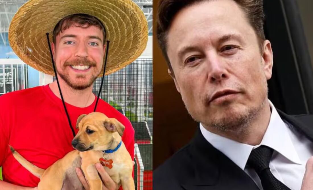 Mr Beast y Elon Musk. Foto: Especial