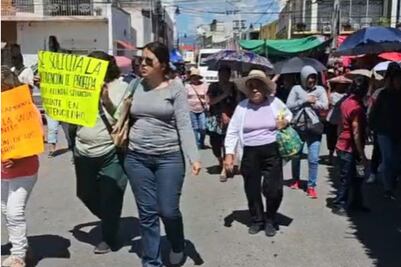 Pobladores de Botenguedho se manifiestan en Ixmiquilpan