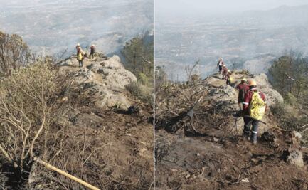 Combaten brigadistas incendio en El Arenal