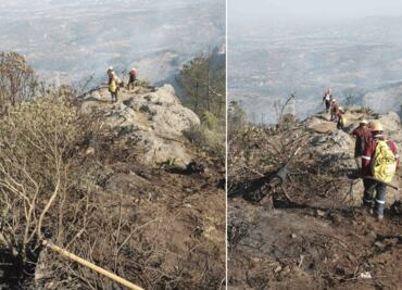 Combaten brigadistas incendio en El Arenal
