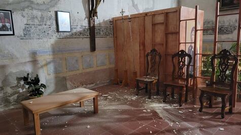 Filtraciones en el convento agustino de Metztitlán generan alerta de riesgo estructural