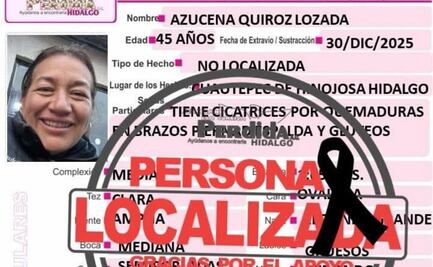 Localizan sin vida a mujer reportada como desaparecida en Cuautepec