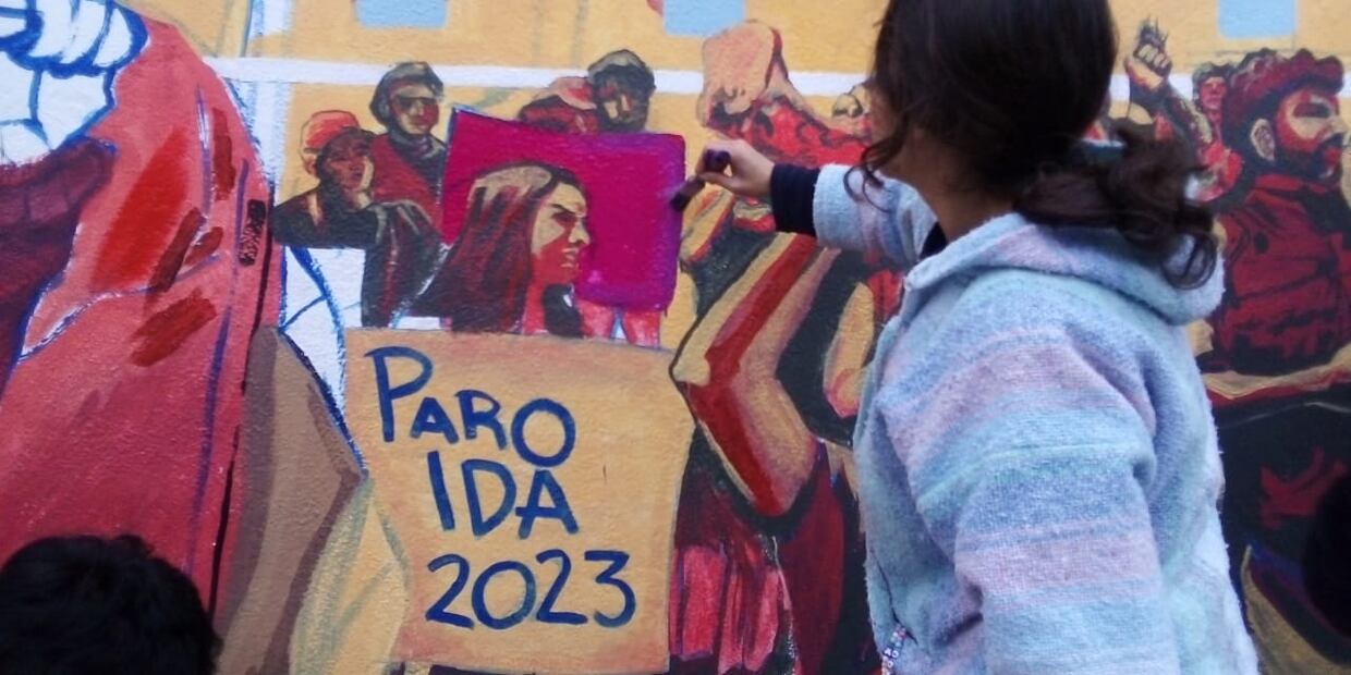 Paro en el Instituto de Artes de la UAEH y diálogo público | Foto: Arturo Torres