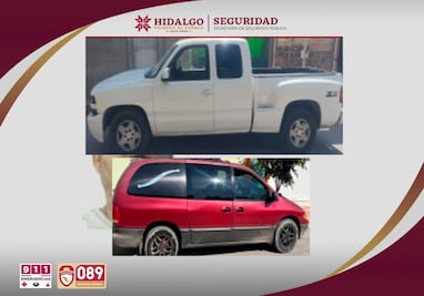 SSPH recupera camioneta robada en Tula y detiene a dos presuntos implicados