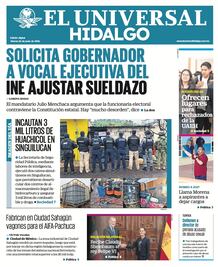Portada El Universal Hidalgo 26/6/26