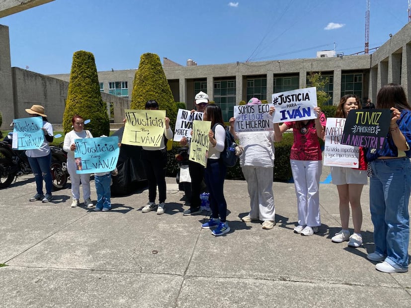 Tras la muerte de Iván en Ciudad Sahagún, familiares se manifiestan por falta de avances en la investigación | Foto: Luis Soriano