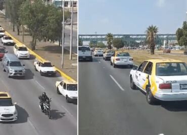 Caravana de taxistas escolta a compañero fallecido