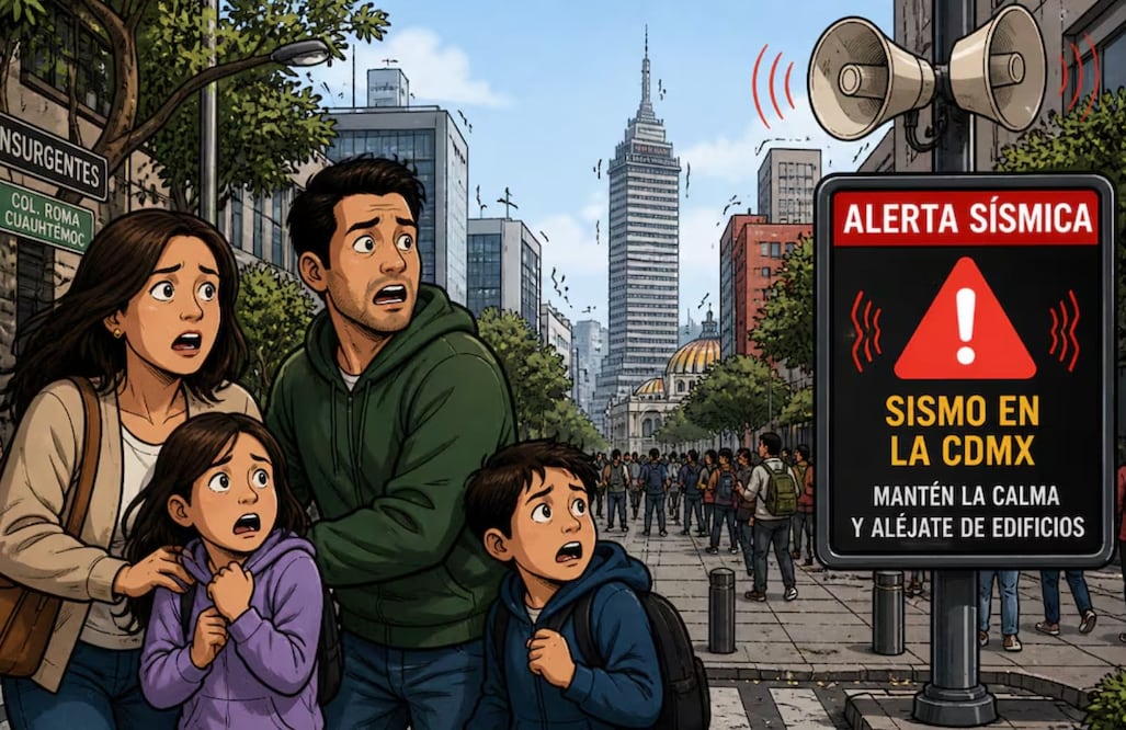 Un plan familiar de protección civil te ayuda a saber cómo actuar antes, durante y después de un siniestro. Foto: Creada con IA (ChatGPT)