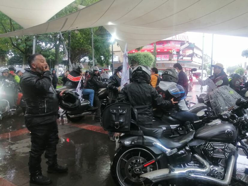 Organizan rodada motociclista para generar conciencia sobre uso de casco | Foto: Grisel Lira