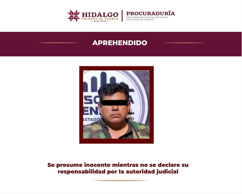 Localizan en Querétaro a un hombre acusado de homicidio en Tlahuelilpan | Foto: PGJEH