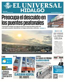 Portada El Universal Hidalgo 06/12/24