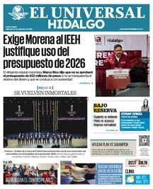 Portada El Universal Hidalgo 12/11/25
