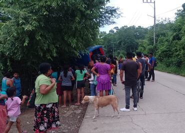 Accidente de transporte público deja 6 lesionados en Huejutla