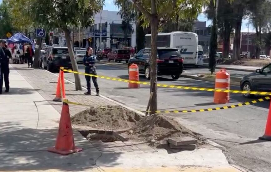 Hallan restos óseos durante obras en avenida Madero