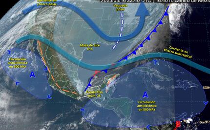 Vientos y tolvaneras afectarán a Hidalgo por frente frío n.º 35
