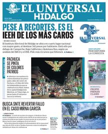 Portada El Universal Hidalgo 3/9/26