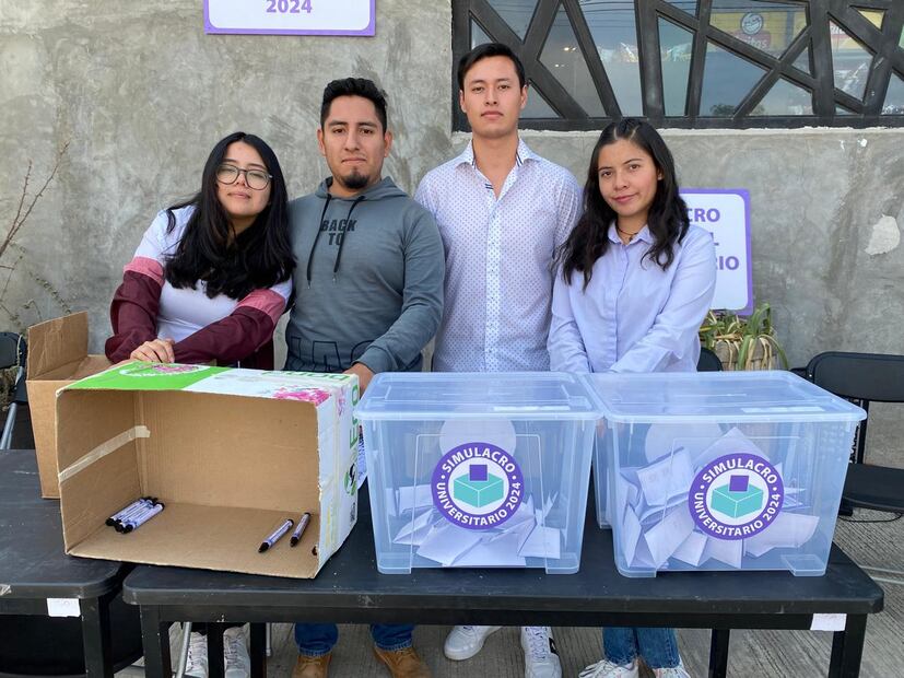 Alumnos de la UPP se suman a Simulacro Electoral Universitario | Foto: Giovanny Flores