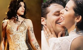 Cazzu reacciona a la boda religiosa de Christian Nodal y Ángela Aguilar 