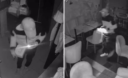 VIDEO. Robo en restaurante de Ciudad Sahagún; delincuente se lleva celular y tablet