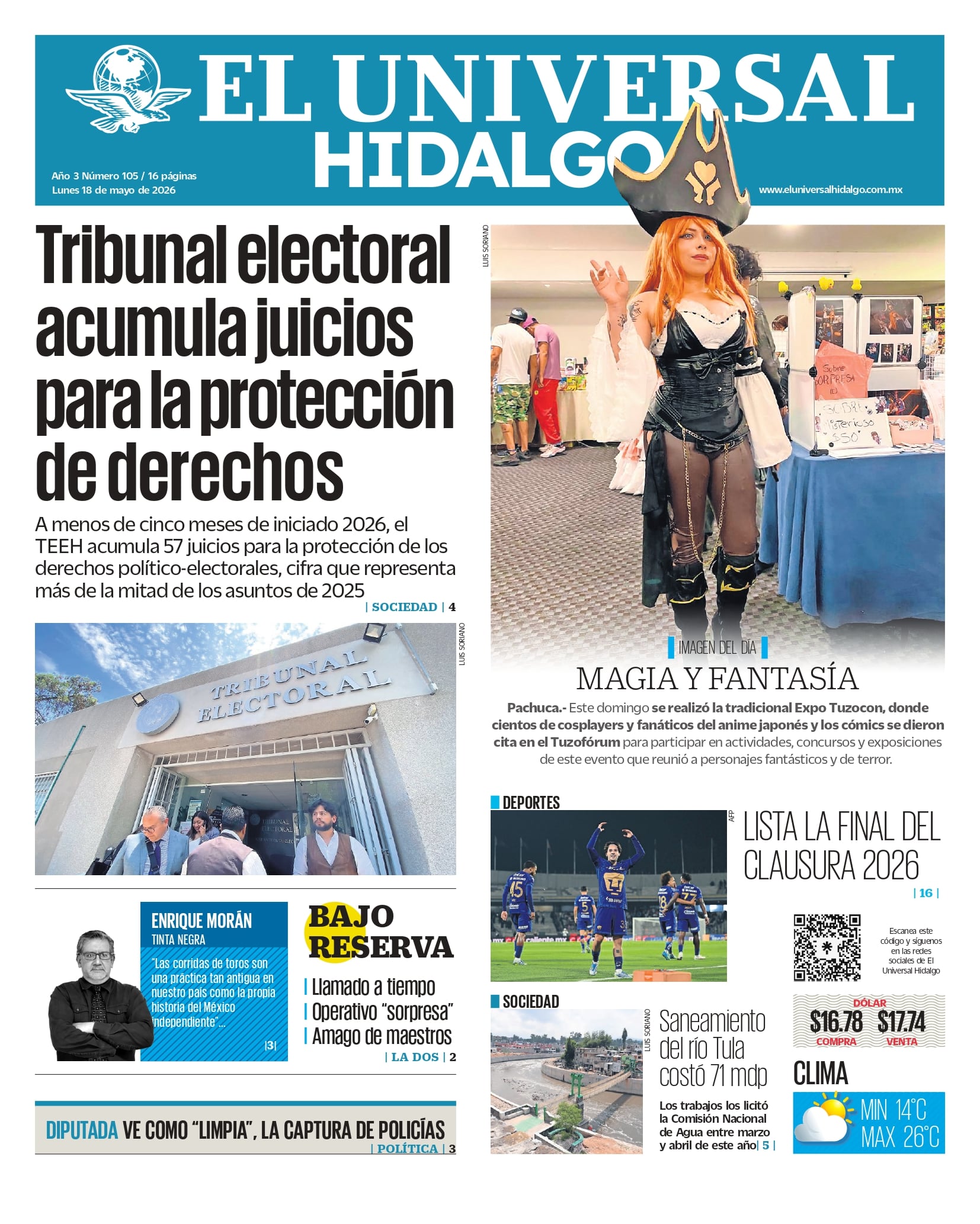 El Universal Hidalgo 18/05/26