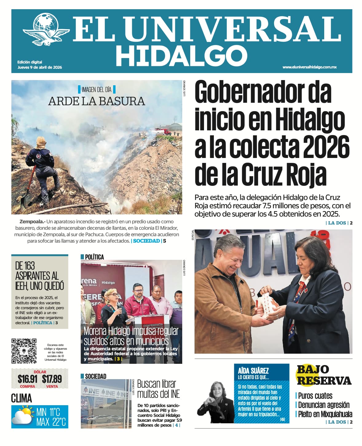 El Universal Hidalgo 9/4/26