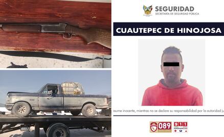 Durante patrullajes aseguran  a sujeto armado e hidrocarburo