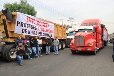 Transportistas de Zimapán se deslindan de bloqueos en Pachuca y Edomex
