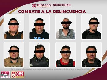 Capturan a “El H” en Zempoala; SSPH detiene a ocho presuntos sicarios tras doble ejecución
