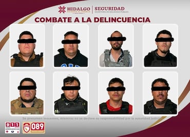 Capturan a “El H” en Zempoala; SSPH detiene a ocho presuntos sicarios tras doble ejecución