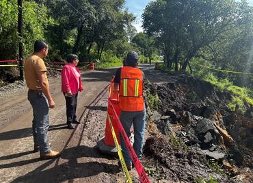Revisará SGM posible falla geológica tras deslave en la carretera Pachuca–Tampico